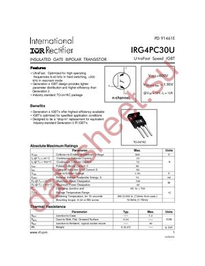 IRG4PC30U datasheet  